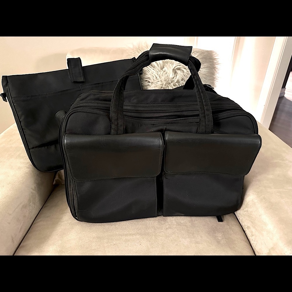 Hartmann The Moderns Leather Nylon Briefcase